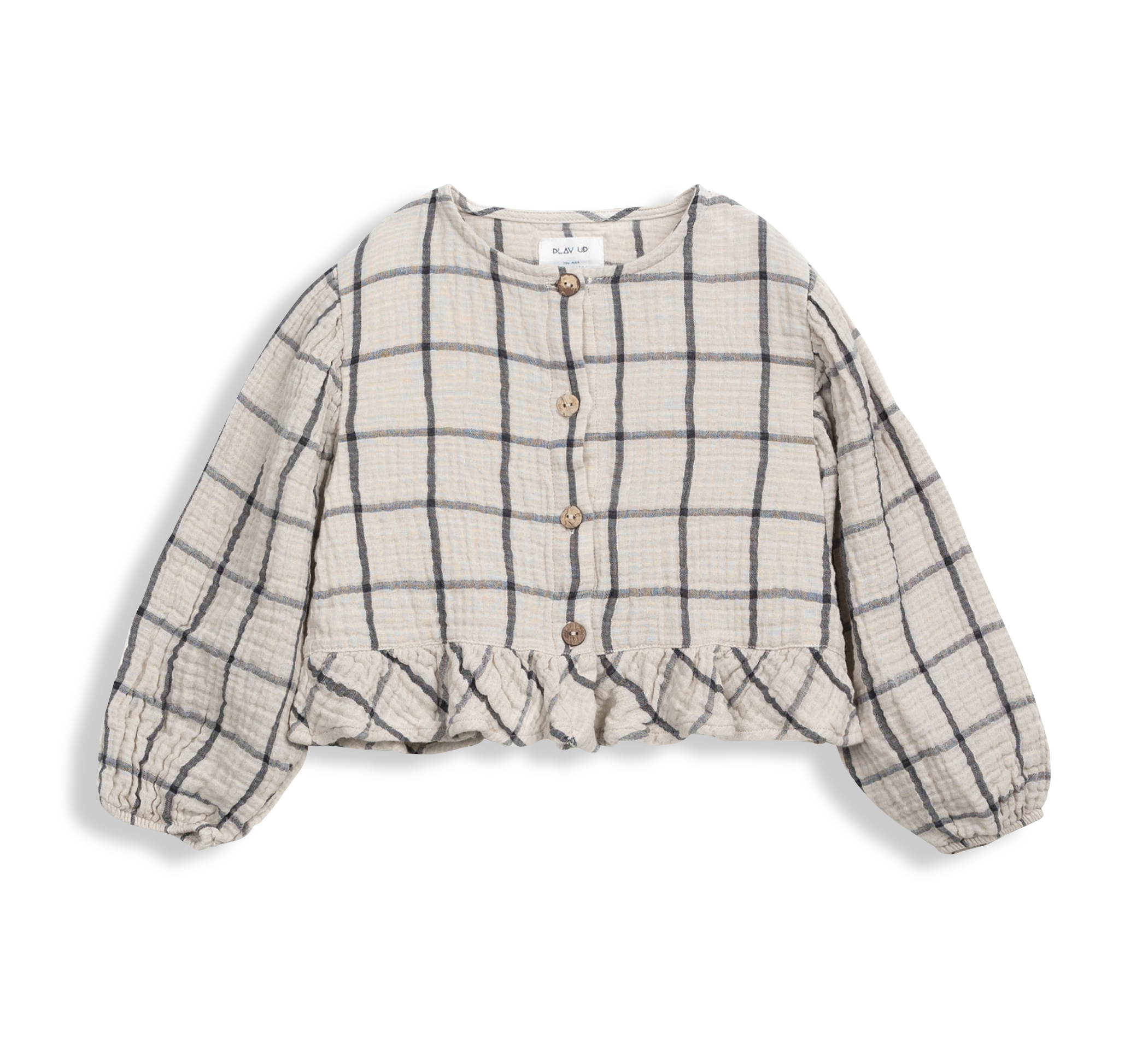 Checked Woven Tunic