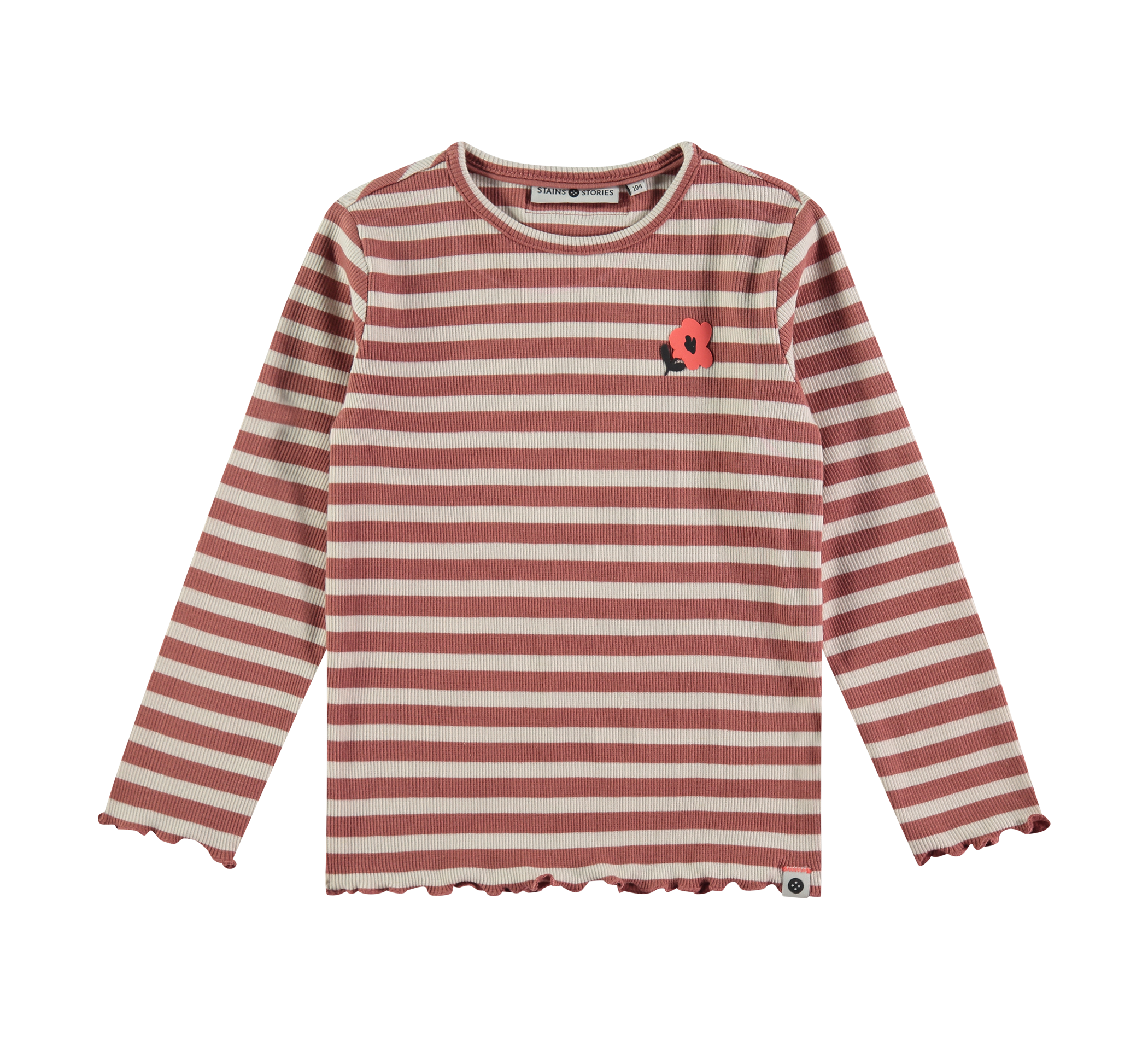 Girls Rib T-shirt Longsleeve