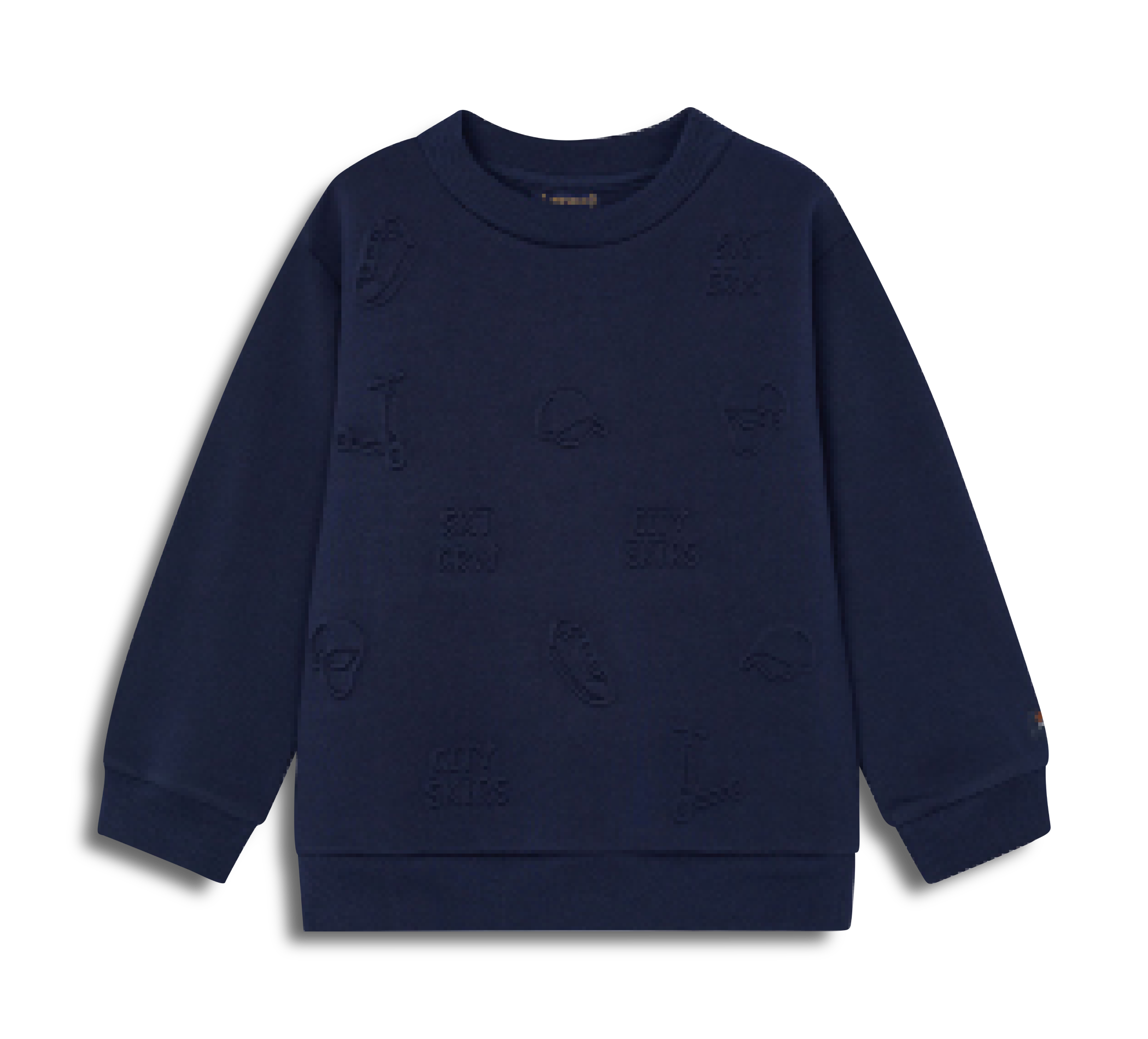 Pullover Motive Embossed